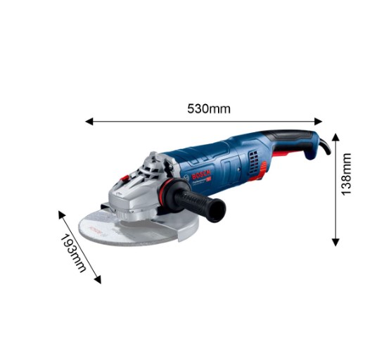 Bosch GWS 24-180 JZ Professional Angle Grinder – Heavy Duty Grinding Machine for Large Scale Cutting, Metal Work, and Construction Applications